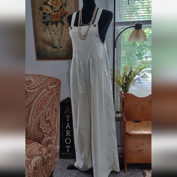 Pants - Elegant Cream Jumpsuit NWOT